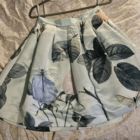 Ted Baker London Floral Skirt with Dragonflies - 2 - Picture 1 of 4